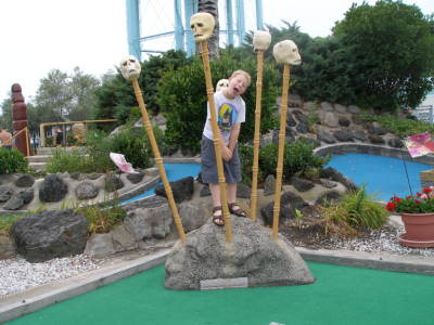 Mini-Golf in the Polynesian Garden